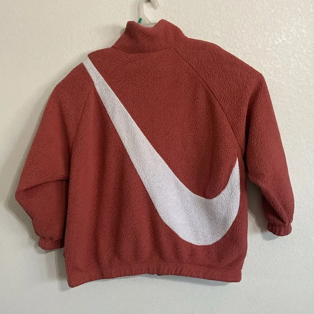 NIKE Women’s Big Swoosh Sherpa Reversible Jacket Size M